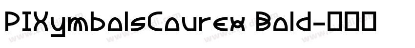 PIXymbolsCourex Bold字体转换